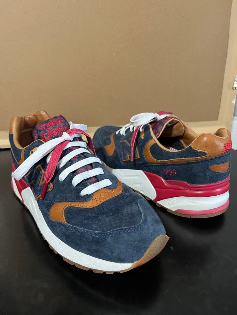 New Balance 999 x Sneaker Politics Sneakers Blue Tan 7.5